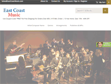 Tablet Screenshot of eastcoastmusic.com